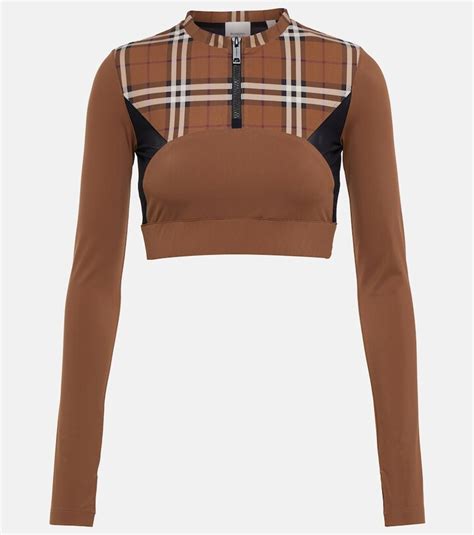 burberry crop top replica|burberry vintage check crop.